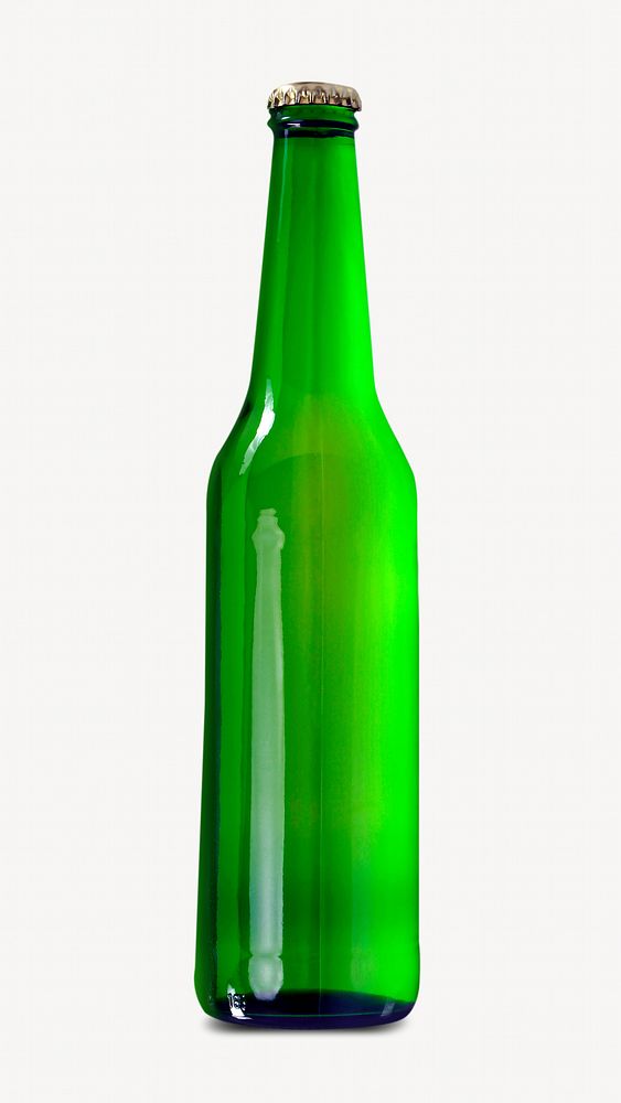 Green bottle isolated image