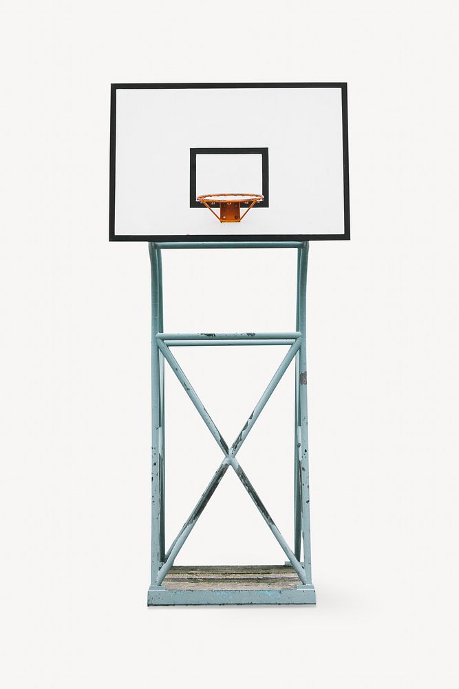 Basketball court isolated image