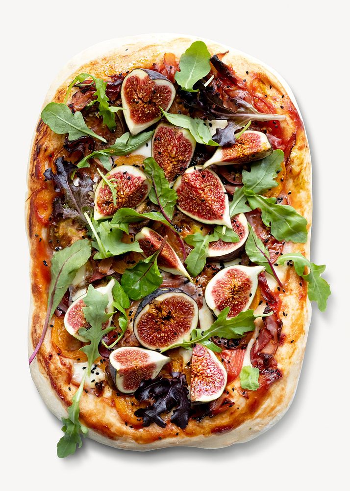 Fig pizza  isolated design