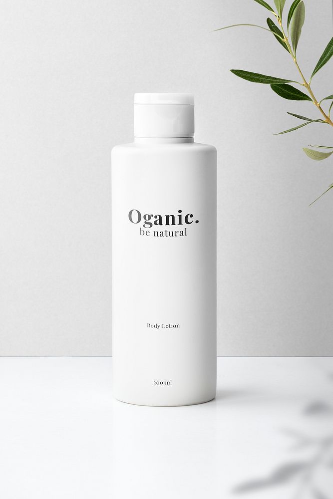Skincare bottle mockup psd for beauty products in minimal design