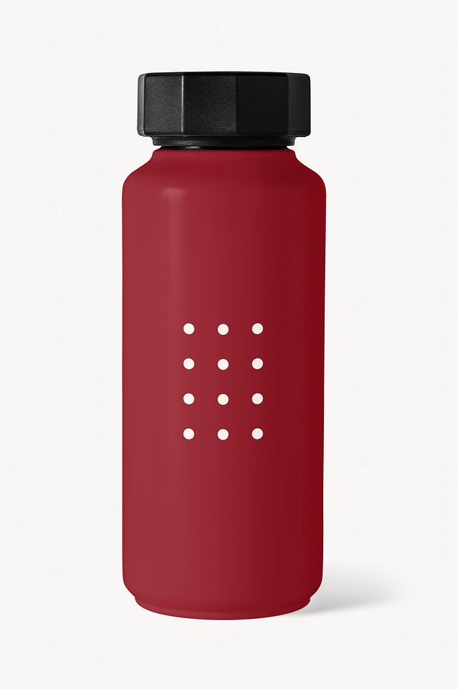 Stainless steel bottle, red product design
