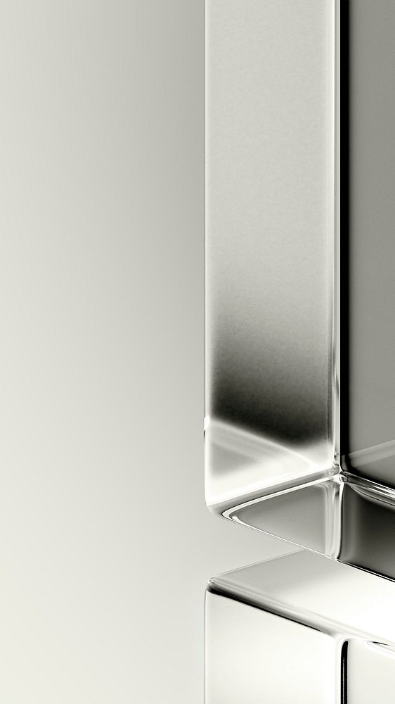 Gray glass pillars mobile wallpaper, digital remix
