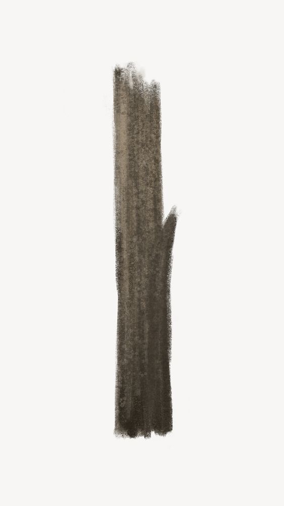 Brown wooden log illustration, white background