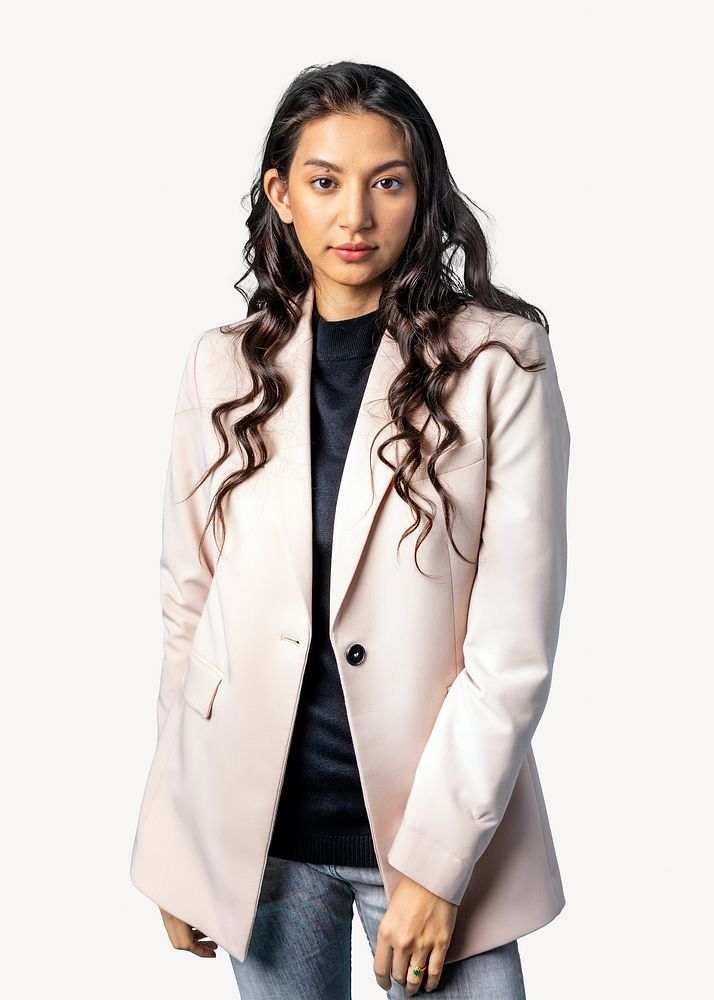 Asian business woman isolated image