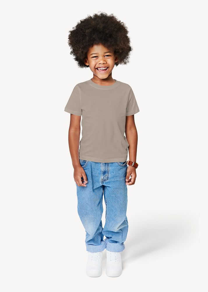 African-American boy in casual wear