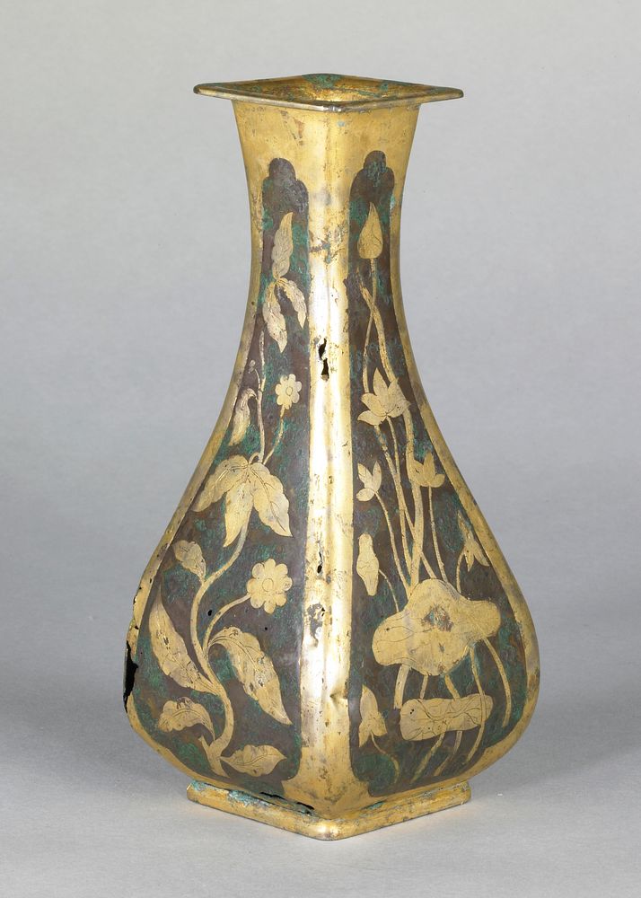 Vase with Design of Floral Panels