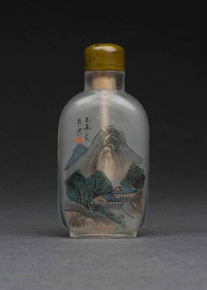 Snuff Bottle with Inside-Painted Decoration