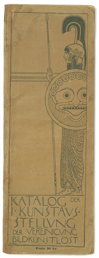 Catalog of the 1st exhibition of the Secession by Gustav Klimt