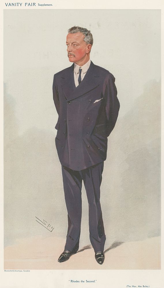 Politicians - Vanity Fair - 'The Hon. Abe Bailey'. September 9, 1908