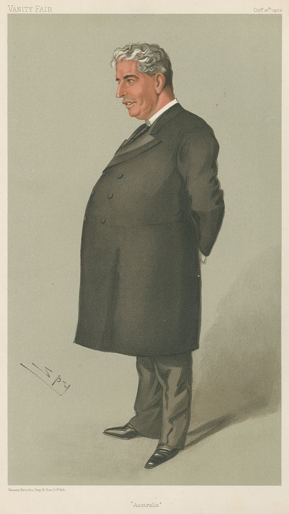 Politicians - Vanity Fair - 'Australia' Sir Edmund Barton. October 16, 1902