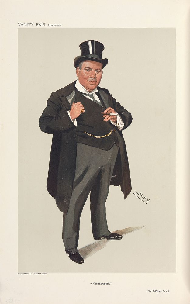 Politicians - Vanity Fair - 'Hammersmith'. Sir William Bull. April 3, 1907