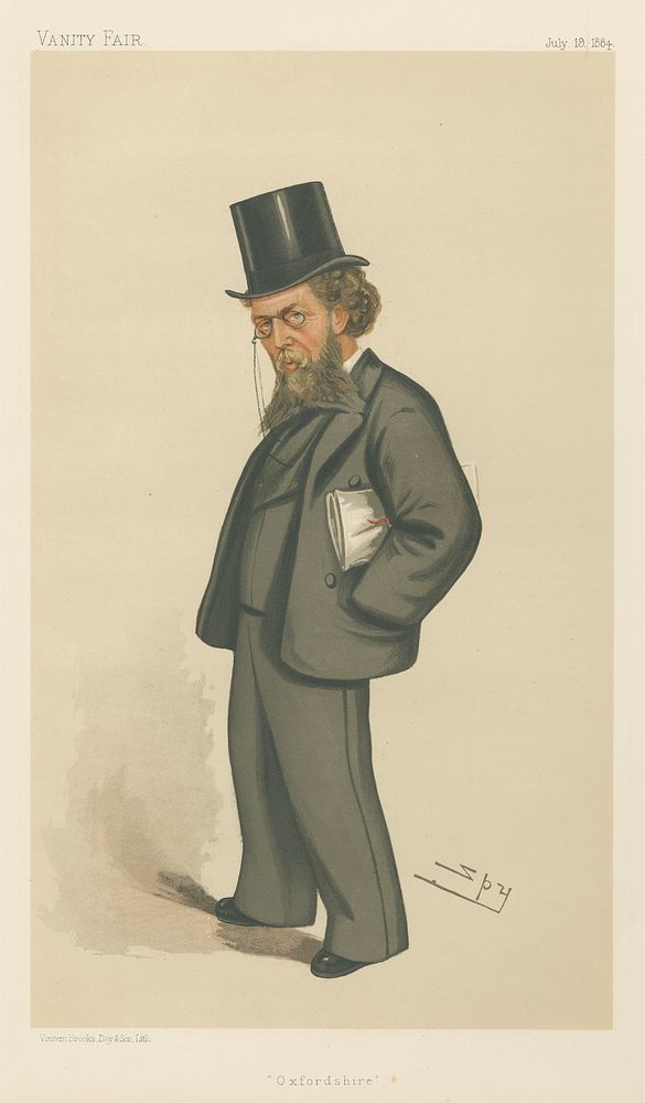 Politicians - Vanity Fair - 'Oxfordshire'. Mr. William Cornwallis Cartwright. July 19, 1884