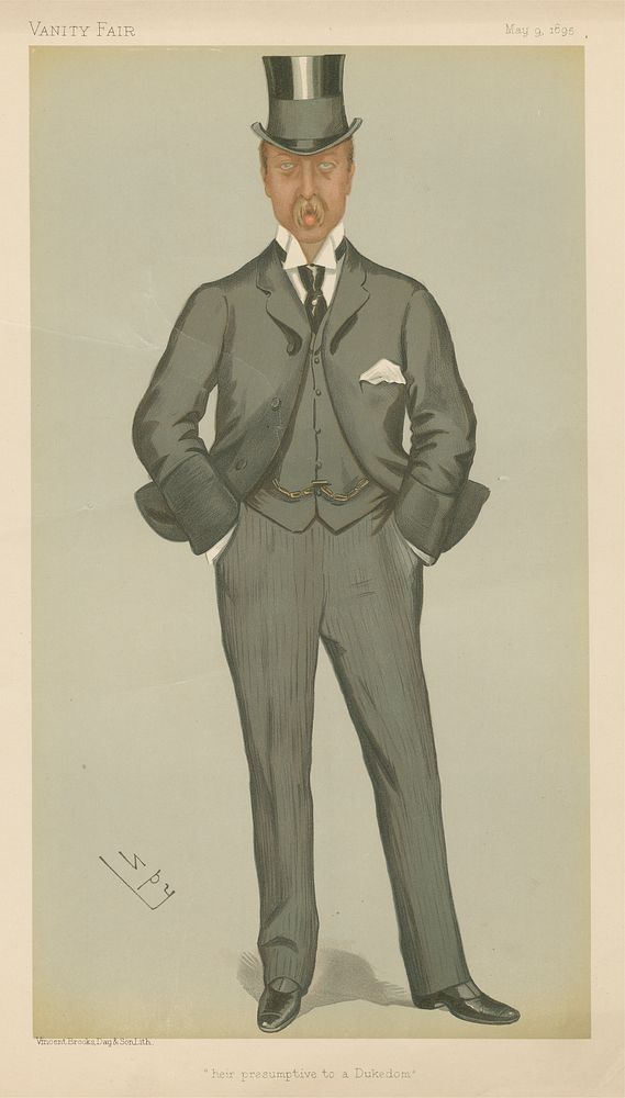 Politicians - Vanity Fair - 'Heir presumptive to a Dukedom'. Mr. Victor Cavendish. May 9, 1896