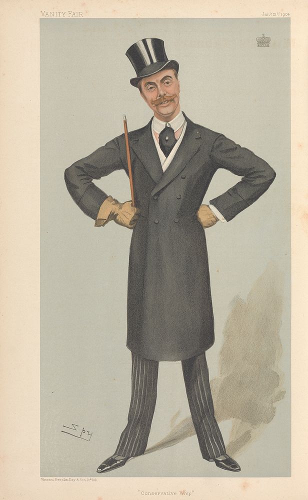 Politicians - Vanity Fair - 'Conservative Whip'. The Viscount Churchill. January 21, 1904
