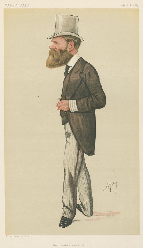Politicians - Vanity Fair - 'The fisherman's friend'. Mr. Edward Birkbeck. August 15, 1885