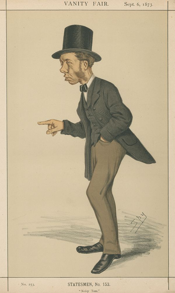 Politicians - Vanity Fair - 'Noisy Tom'. Sir Thomas Collins. September 6, 1873