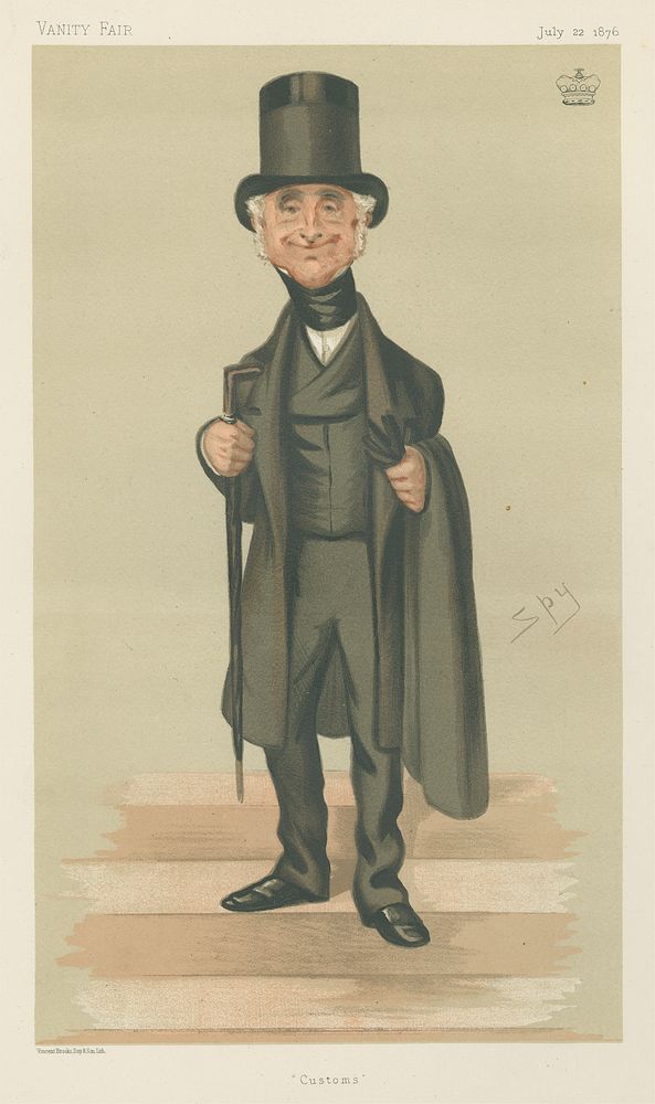 Politicians - Vanity Fair - 'Customs'. Lord Cottesloe. July 22, 1876