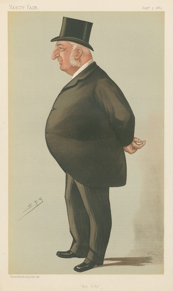 Politicians - Vanity Fair 'the City'. Mr. James Cotton. September 5, 1885