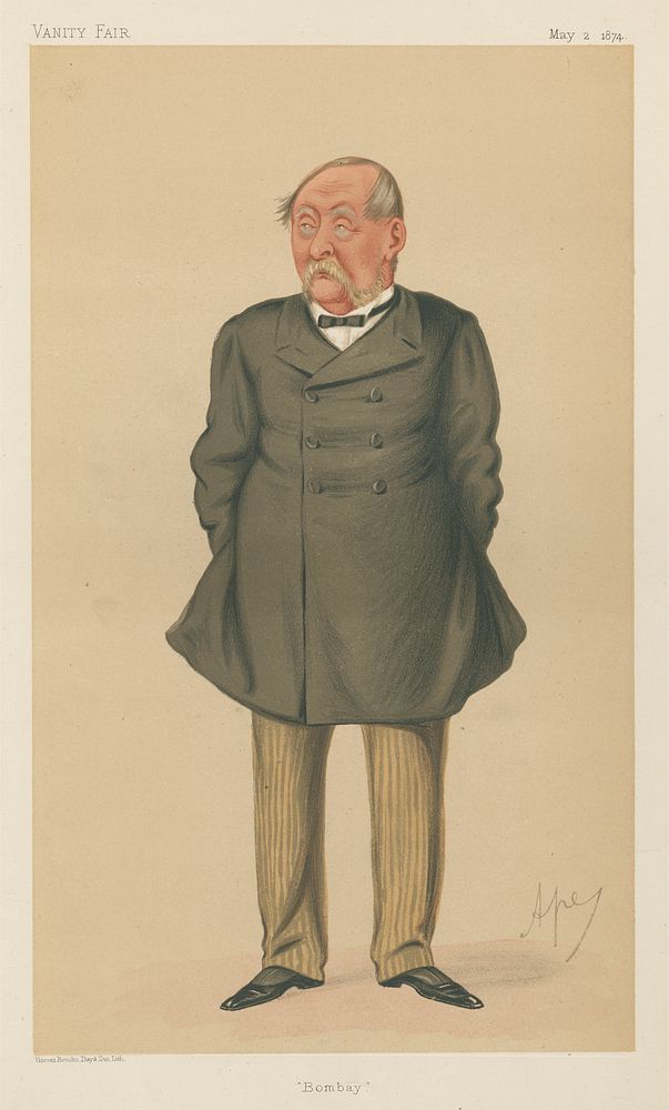 Politicians - Vanity Fair - 'Bombay'. The Rt. Hon. Sir William Robert Seymour Vessey Fitzgerald. May 2, 1874