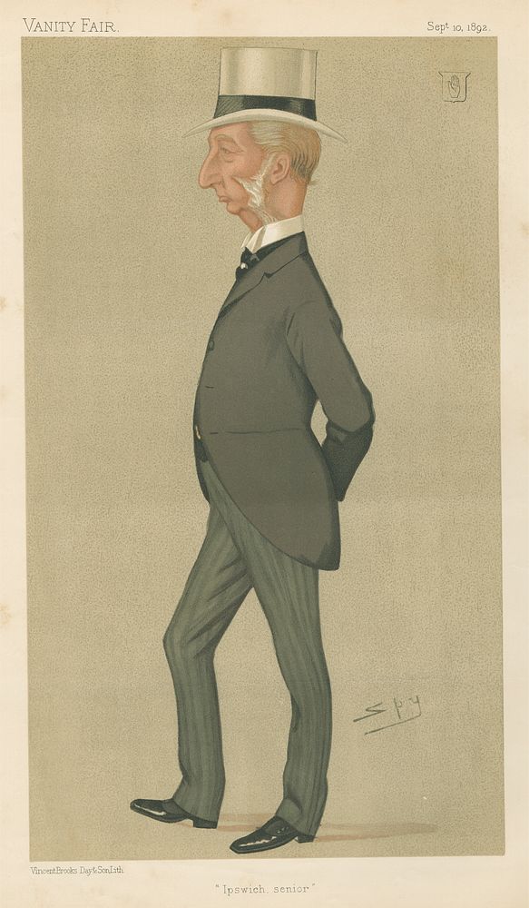 Politicians - Vanity Fair - 'Ipswich senior'. Sir Charles Dalrytmple. September 10, 1892