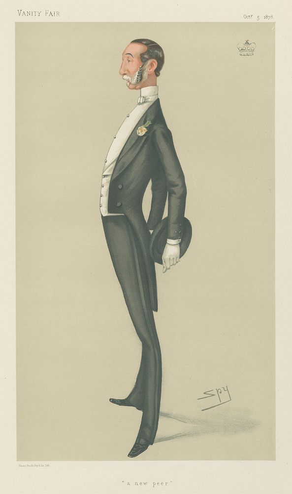 Politicians - Vanity Fair - 'a new peer'. Lord Gerard. October 5, 1878