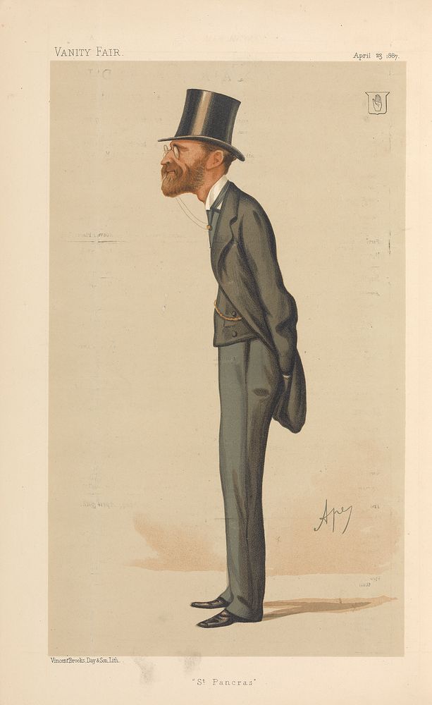 Politicians - Vanity Fair - 'St. Pancras'. Sir Julian Goldsmid. April 23, 1887