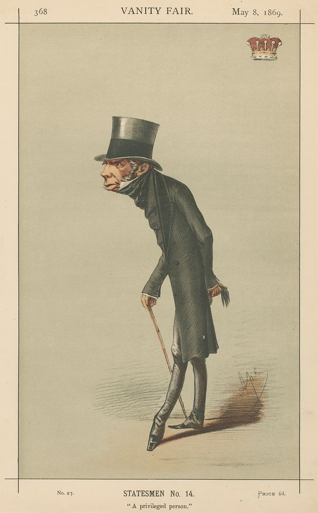 Politicians - Vanity Fair - 'A privileged person'. Earl Grey. May 8, 1869