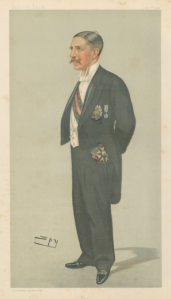 Politicians - Vanity Fair - 'natal'. The Hon Sir Walter Francis Hely-Hutchinson. July 7, 1898