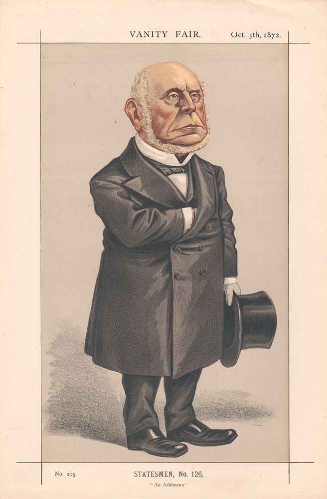 Vanity Fair, Americans. 'An Arbitrator'. Mr. Charles Francis Adams. 5 October 1872