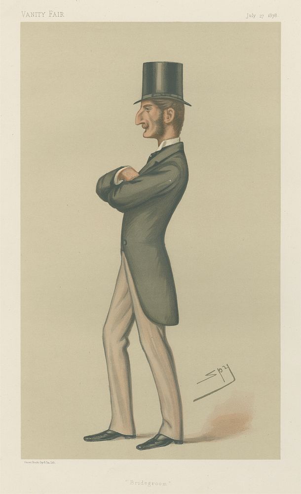 Politicians - Vanity Fair - 'Bridegroom'. Lord Claud John Hamilton. July 27, 1878