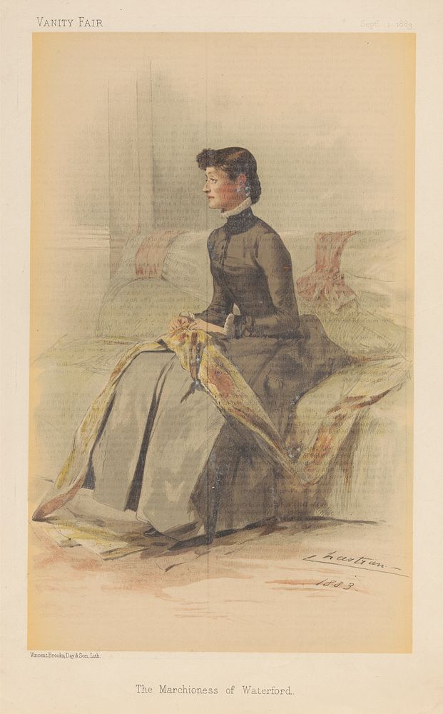 Vanity Fair: Ladies; 'The Marchioness of Waterford', September 1, 1883