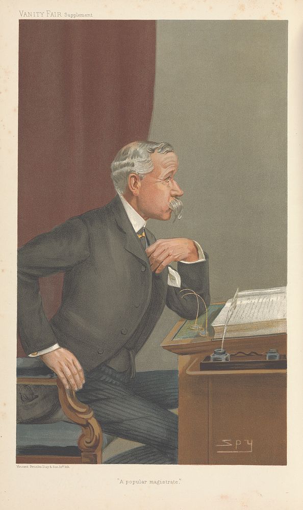 Vanity Fair: LEGAR; 'A Popular Magistrate', Ernest Baggallay, July 13, 1905