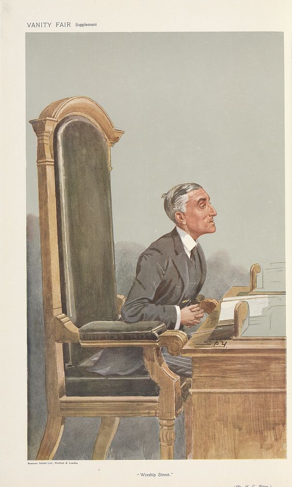 Vanity Fair: Legal; 'Worship Street', H.C. Biron, March 27, 1907