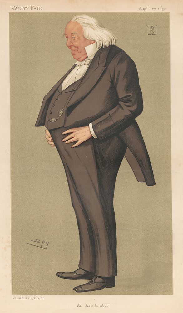 Vanity Fair: Legal; 'An Arbitrator', Frederick Joseph Bramwell, August 27, 1892