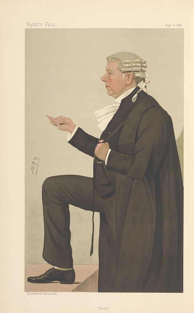 Vanity Fair: Legal; 'York', Frank Lockwood, August 20, 1887