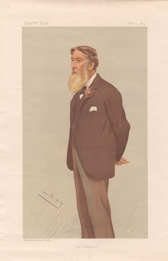 Vanity Fair - Artists. 'The Graphics'. William Luson Thomas. 13 December 1894