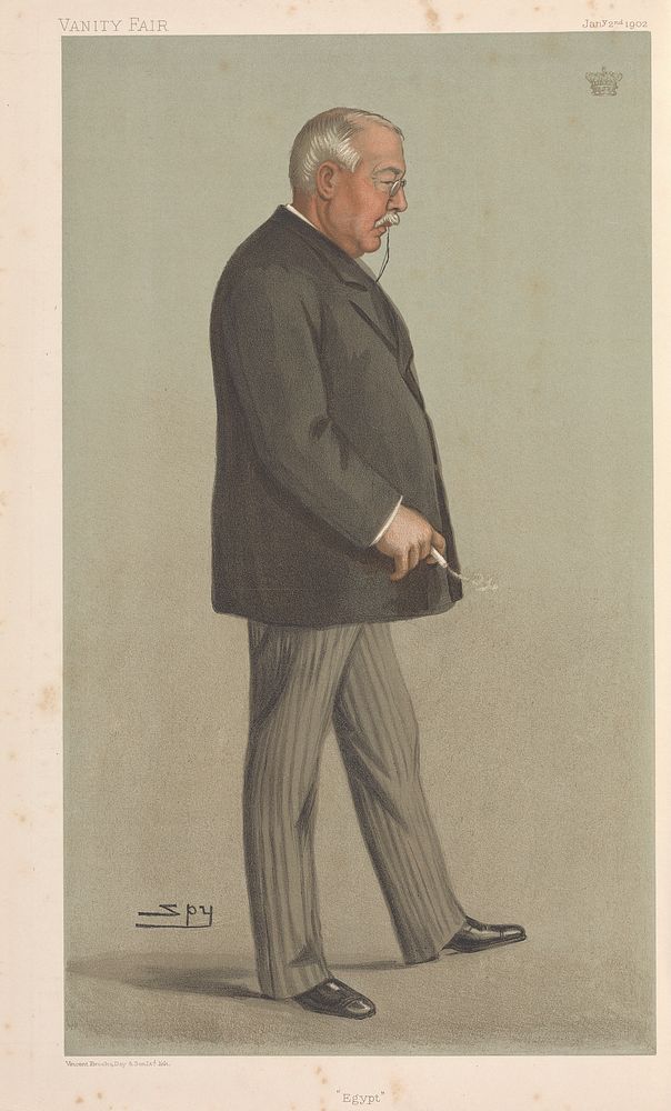 Vanity Fair - Bankers and Financiers. 'Egypt'. The Earl of Cromer. 2 January 1902