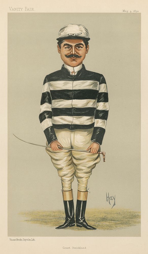 Vanity Fair: Jockeys; Count Strickland, May 4, 1893