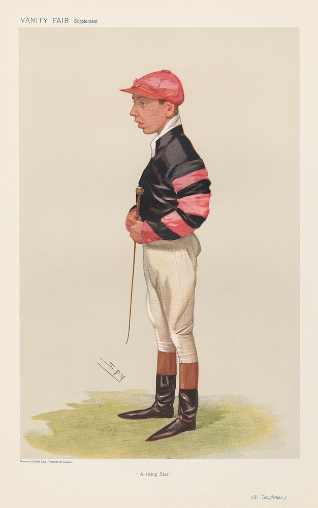 Vanity Fair: Jockeys; 'A Rising Star', W. Templeman (Arthur Templeman), November 7, 1906