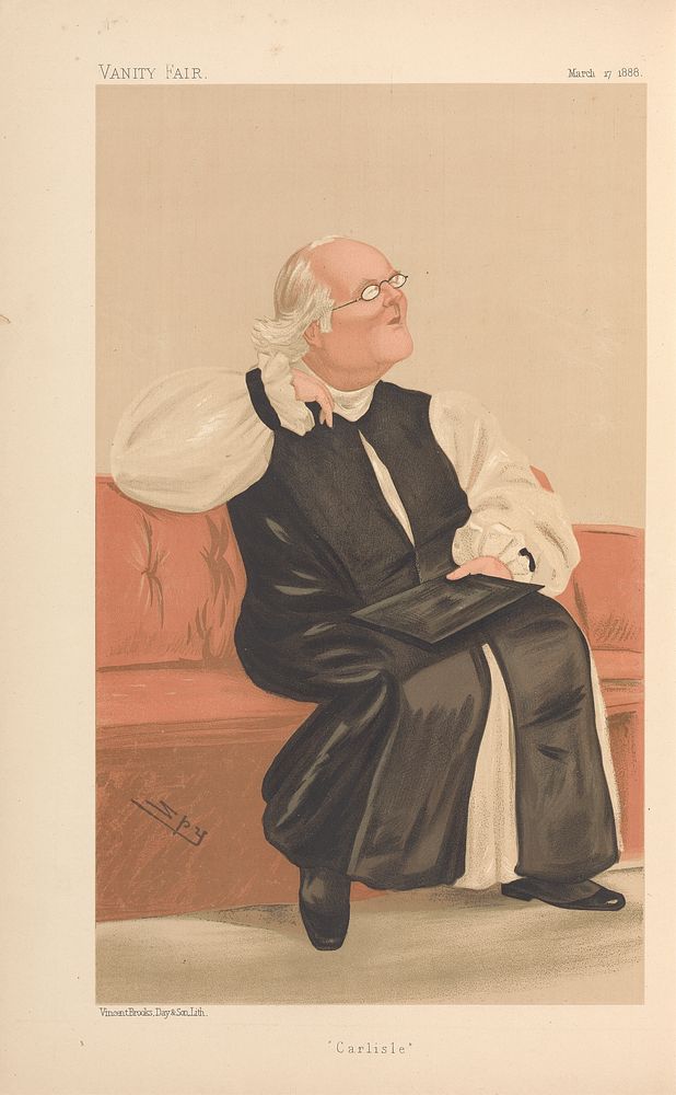 Vanity Fair - Clergy. 'Carlisle' Rev. Harvey Goodwin, Bishop of Carlisle. 17 March 1888