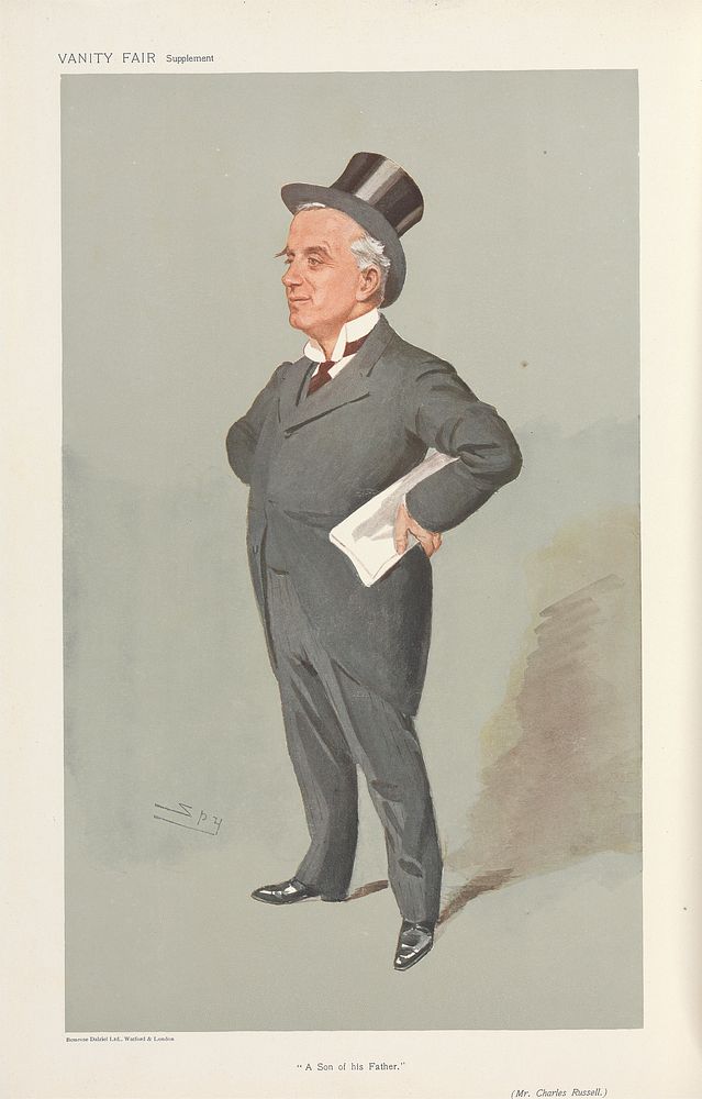 Vanity Fair: Legal; 'A Son of his Father', The Hon. Charles Russell, April 10, 1907