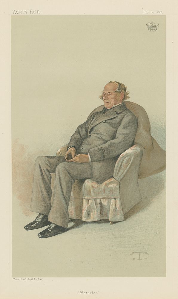 Vanity Fair: Literary; 'Waterloo', General The Earl of Albemarle, July 4, 1883