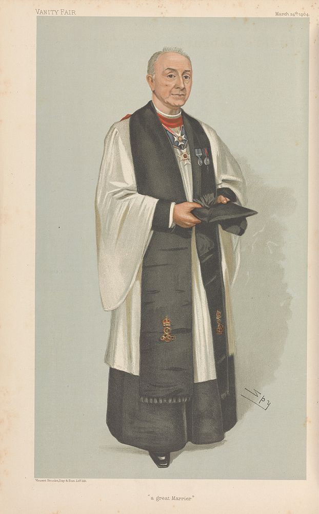 Vanity Fair - Clergy. 'a great Marrier'. Rev. Edgar Sheppard. 24 March 1904