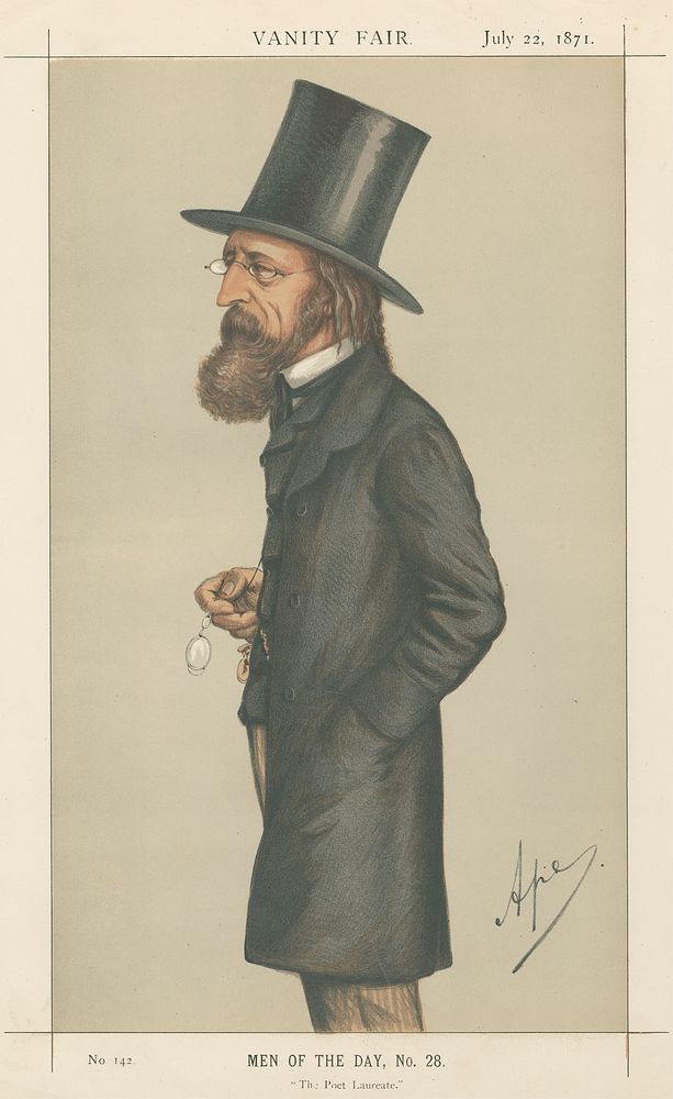 Vanity Fair: Literary; 'The Poet Laureate', Lord Alfred Tennyson, July 22, 1871