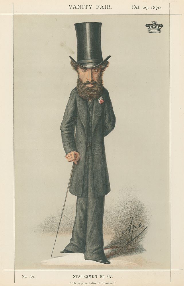 Vanity Fair: Literary; 'The Representative of Romance', Lytton, October 28, 1870