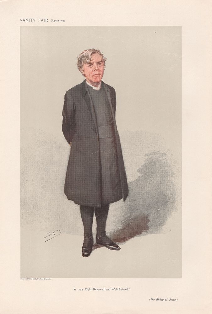 Vanity Fair - Clergy. 'A man Right Reverend and Well-Beloved'. The Bishop of Ripon. William Boyd Carpenter.