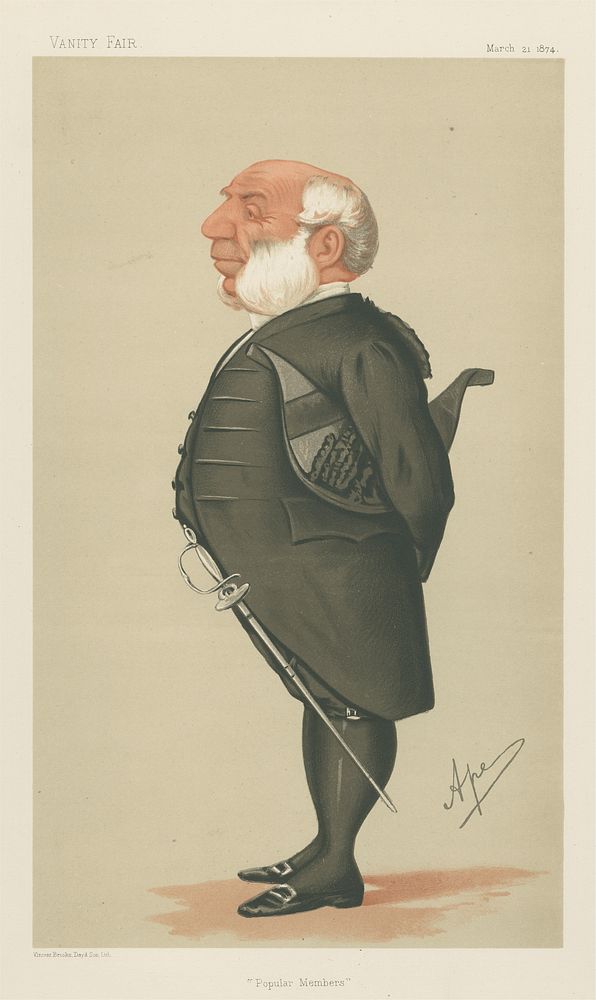 Vanity Fair: Military and Navy; 'Popular Members', Captain Ralph Allen, March 21, 1874