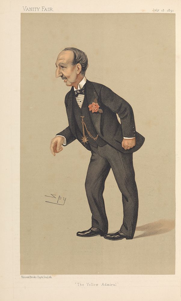 Vanity Fair: Military and Navy; 'The Yellow Admiral', Rear-Admiral Edward Field, July 18, 1891