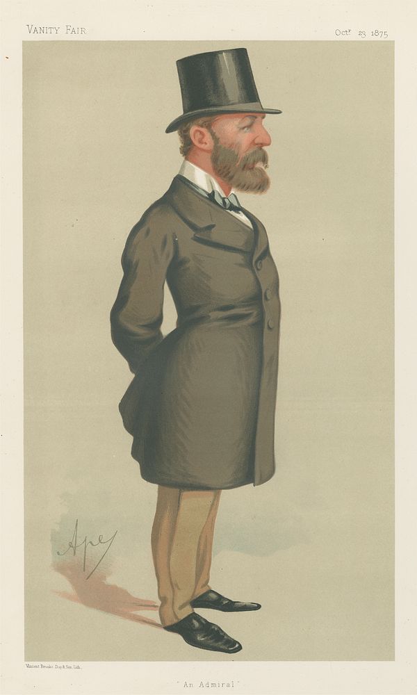 Vanity Fair: Military and Navy; 'An Admiral', Real Admiral Lord John Hay, October 23, 1875