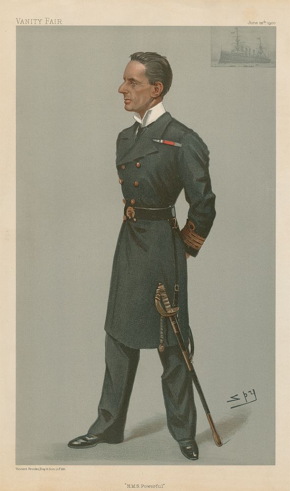 Vanity Fair: Military and Navy; 'H.M.S. Powerful', Hon. Captain Hedworth Lambton, June 28, 1900